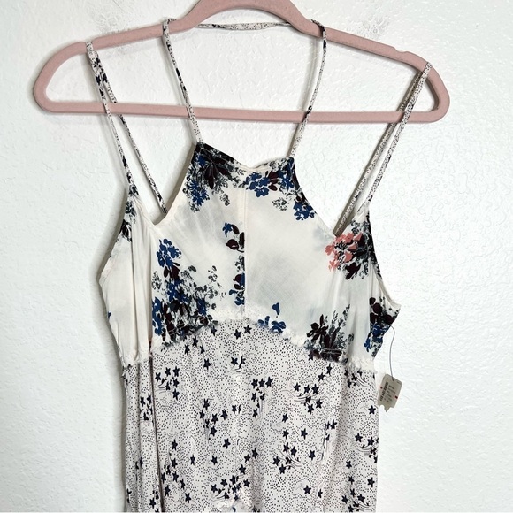 Free People Dress Women XS Slip Floral Stars White Strappy Intimately J - Picture 4 of 11